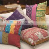 Kantha quilted pillow cover vintage kantha Cotton cushion cover