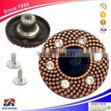 20mm Jeans Metal 3D Buttons, Brass Button And Rivet For Denim, Jackets