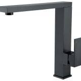 Deck Mounted Black Color Chrome Finished Swivel 3 Way Kitchen Faucet Supplier Brass Kitchen Faucet thumbnail-2