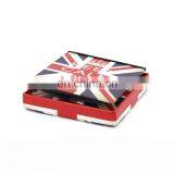 RTS Factory Wholesale Modern Living Room Furniture Printing PVC Leather The Union Jack Storage Ottoman thumbnail-6