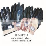 nitrile coated glove, fully coated/safety hand gloves