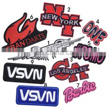 Professional supplier embroidery cloth patches diy patch fashion badge garment patches