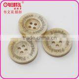 High End 4 Holes Plastic Imitation Wooden Button for Sasual Suit thumbnail-2