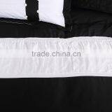Black and White 100% Cotton Luxury Embroidered Hotel Bedding Set Professional Commercial Bed Linen thumbnail-3