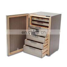 150ct Smart Cigar Box Packaging Standing Display Humidors Wooden Humidor Cabinet Cigar Showcase With Light thumbnail-4
