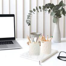 Silicone Pencil Holder for Desk Simple&Modern Makeup Organizer Multifunctional Office Supplies