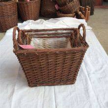 New Design Natural Material Wicker Basket Shopping Fruit Baskets thumbnail-2