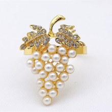 Grape Metal Napkin Ring Serviette Buckle Holder Wedding Party Banquet Decor thumbnail-2