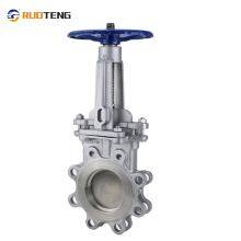 [Ruoteng] High Quality Stainless Steel Valve Manual Operate Knife Gate Valve With Wheel Handle thumbnail-2