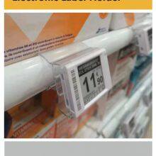 Suporte para etiquetas de data em tira de plástico PVC, suporte para preços em tira, canal para supermercados