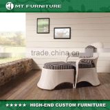 rattan relax chair with ottoman outdoor furniture set