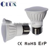 Hot selling led spotlight JDR Thermal plastic bulb 6W 500lm 2835SMD LED lamp CE RoHS 3000K E27 Led lights JDR/PAR16