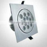 Energy Conservation High Power Discount CE 12W Warm White Square Grille Lamp Super Bright OEM Led Grille Ceiling Light