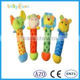 Animalted Shaped Plush Baby Rattle ToyS With bb Sticks for Reborn Baby Dolls thumbnail-1