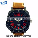 Automatic mechanical wristwatch with carbon fiber back