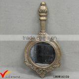 Gilded Wooden Framed Vintage French Hanging Mirror thumbnail-2