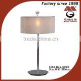 Grey Shade of Stainless Steel Modern Table Lamps in Chrome Quality Choice