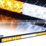 27" Hazard Emergency Warning Tow Traffic Advisor Strobe Light Bar -White Amber
