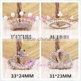 4 Size Metal Crown Button-White Silver Crown Rhinestone Decorative Metal Shank Buttons Quality Choice thumbnail-2