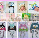 Crochet Knitting Owl Hat for Children