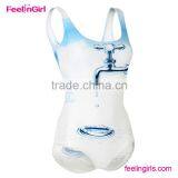 Hot-Sale Dot Pattern High Waist String Bikini thumbnail-4