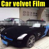 black velvet car interior decoration sticker 1.52*15m