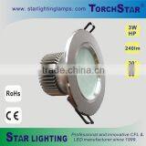 2.5 Inch Indoor High Power Recessed 3W LED Downlight thumbnail-1