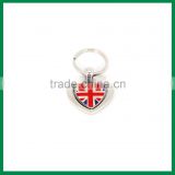 British flag Pattern Spinner Key Chain