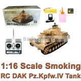 RC German Tank 1:16 remote control smoking tank 3858-1