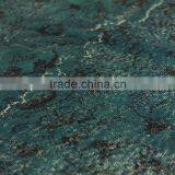 Handmade Turkish Carpet - Turquoise Over-dyed Rug (9,8 x 6,2 Feet) thumbnail-2