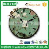 Creative design antique wooden wall clock