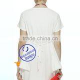 Custom Combed Cotton Jersey Printed Short Sleeve White Maternity t Shirt thumbnail-6