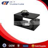 High Quality Wood Coffee Table Painting in Black thumbnail-1