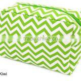 Korean Fashion Cheap Red White Striped Canvas Makeup Bags thumbnail-2