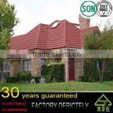 Factory Supplier Wood Design Stone Coated Steel Metal Roofing Tiles