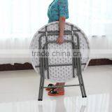 Round Plastic Bar Height Cocktail Folding Table thumbnail-4