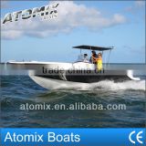8m Fiberglass walkaround fishing boat with inboard engine (7500 Center Console)