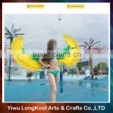 New Arrival Hot Sale Sexy Girl Fairy Wings Green and Yellow Feather Angel Wings