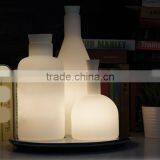 Alt Modern Creative White Glass Three Bottle Desk Table Lamp thumbnail-1