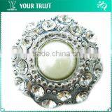 8MM Clear Crystal Aerolite Rhinestone Nickel Free Silver Shank Rhinestone Button thumbnail-3