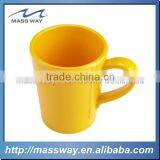 Plastic Safety Yellow Plastic Melamine Mug With Handle