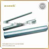 Galvanized zinc, hot galvanized, black oxide , plain g.i threaded rod