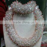 Dedicated Coral Beads Necklace Jewelry Set/aso Ebi Jewelry Set/fashion Jewelry for Women thumbnail-2