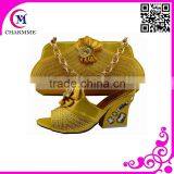 Shoes and Bag to Match in Gold for Wedding and Party