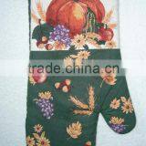 Christmas Kitchen Gift Heat Resistant Double Oven Mitts - Quilted Cotton Interior Cotton Gloves thumbnail-5