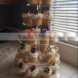 Five 5-Tier Clear Fruit Stand Wedding Cake Stand Dessert Stand for Good Quality thumbnail-2