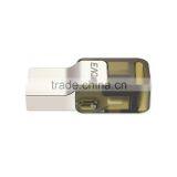 16GB Tiny Dual Use Metal Micro USB 3.0 On-the-Go Flash Drive With Swivel Cap Design for Smartphones / Tablets / PC thumbnail-2