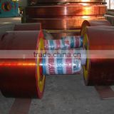 Foundry steel casting suporting roller with shaft for rotary kiln