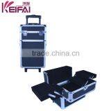 Customization Retractable Handle 4 Tiers Beauty Professional Makeup Case With Wheels thumbnail-1