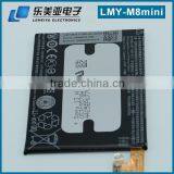mobile phones used spice rechargers batteries for htc LMY- M8 mini 2100mah yes oem originla lithium battery for htc battery